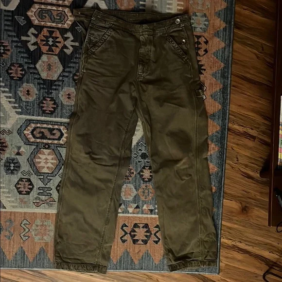 BDG Dark Olive Utility Pants - Picture 1 of 4